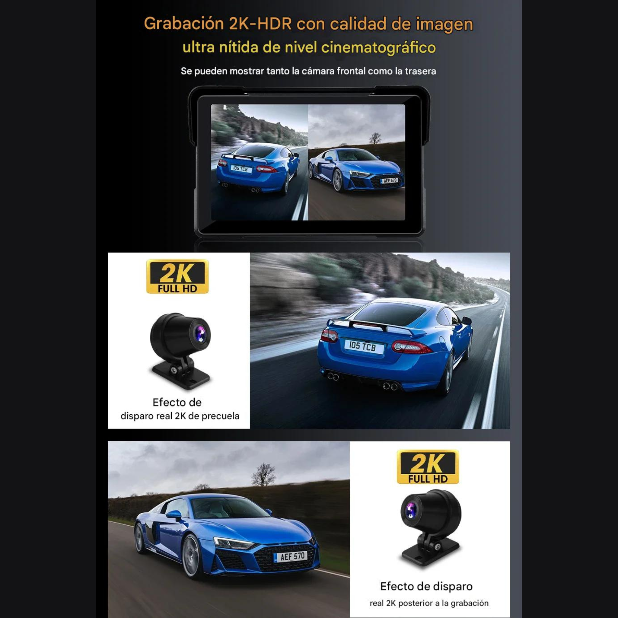 Pantalla CarPlay y Android Auto para Moto — Táctil IP67 Wireless Universal-ConnectDrive