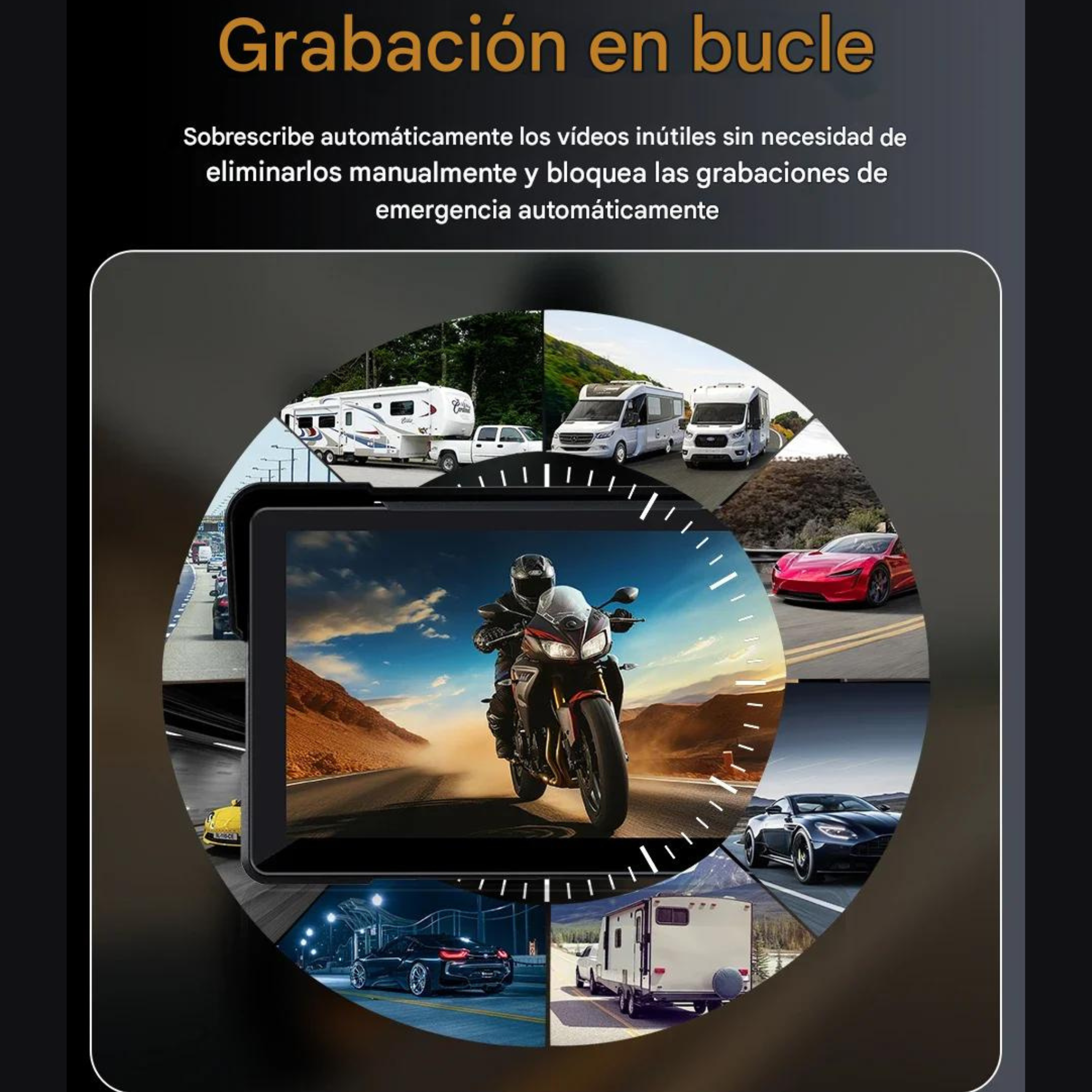 Pantalla CarPlay y Android Auto para Moto — Táctil IP67 Wireless Universal-ConnectDrive
