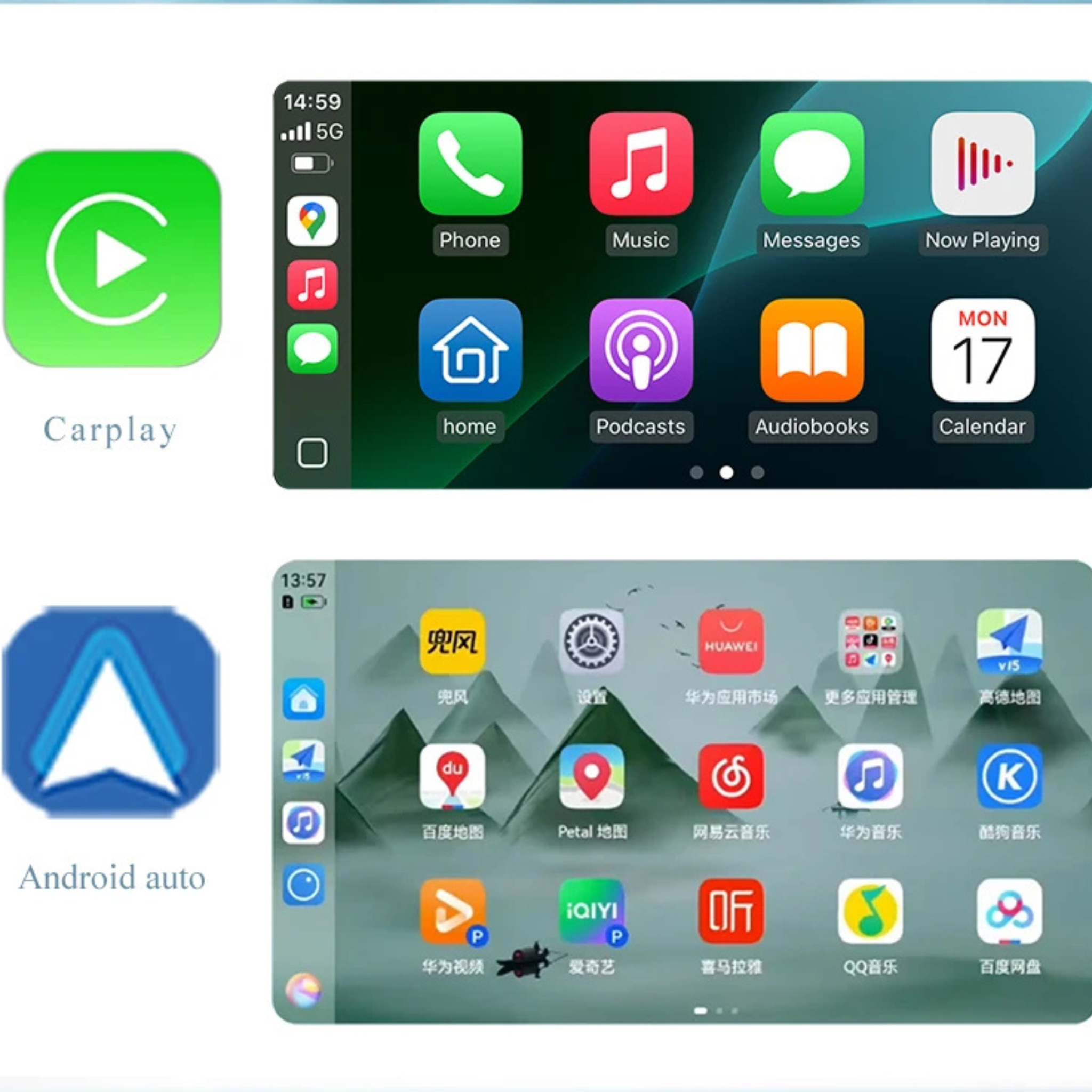 ConnectDrive Adaptador Inalámbrico 2 en 1 CarPlay y Android Auto Wireless Bluetooth 5.0 USB Imagen secundaria del producto