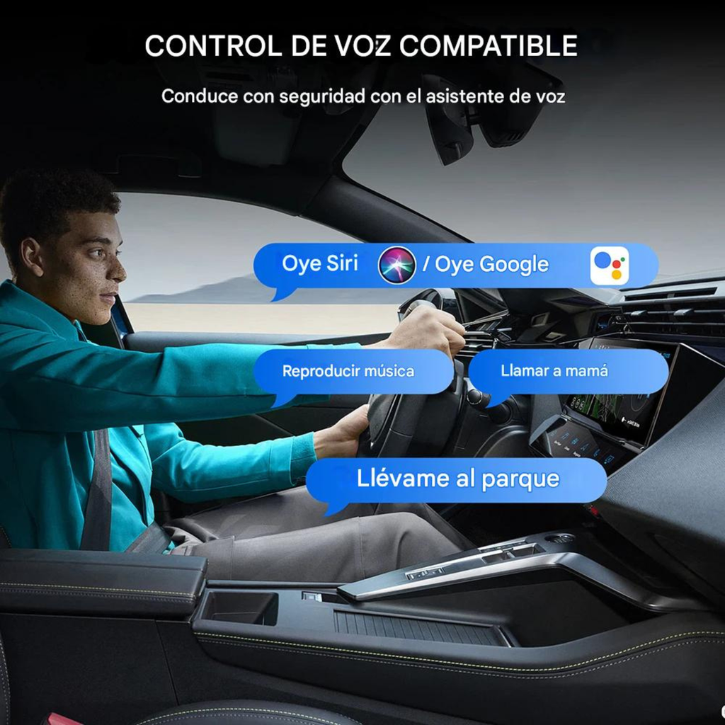 ConnectDrive Adaptador Inalámbrico 2 en 1 CarPlay y Android Auto Wireless Bluetooth 5.0 USB