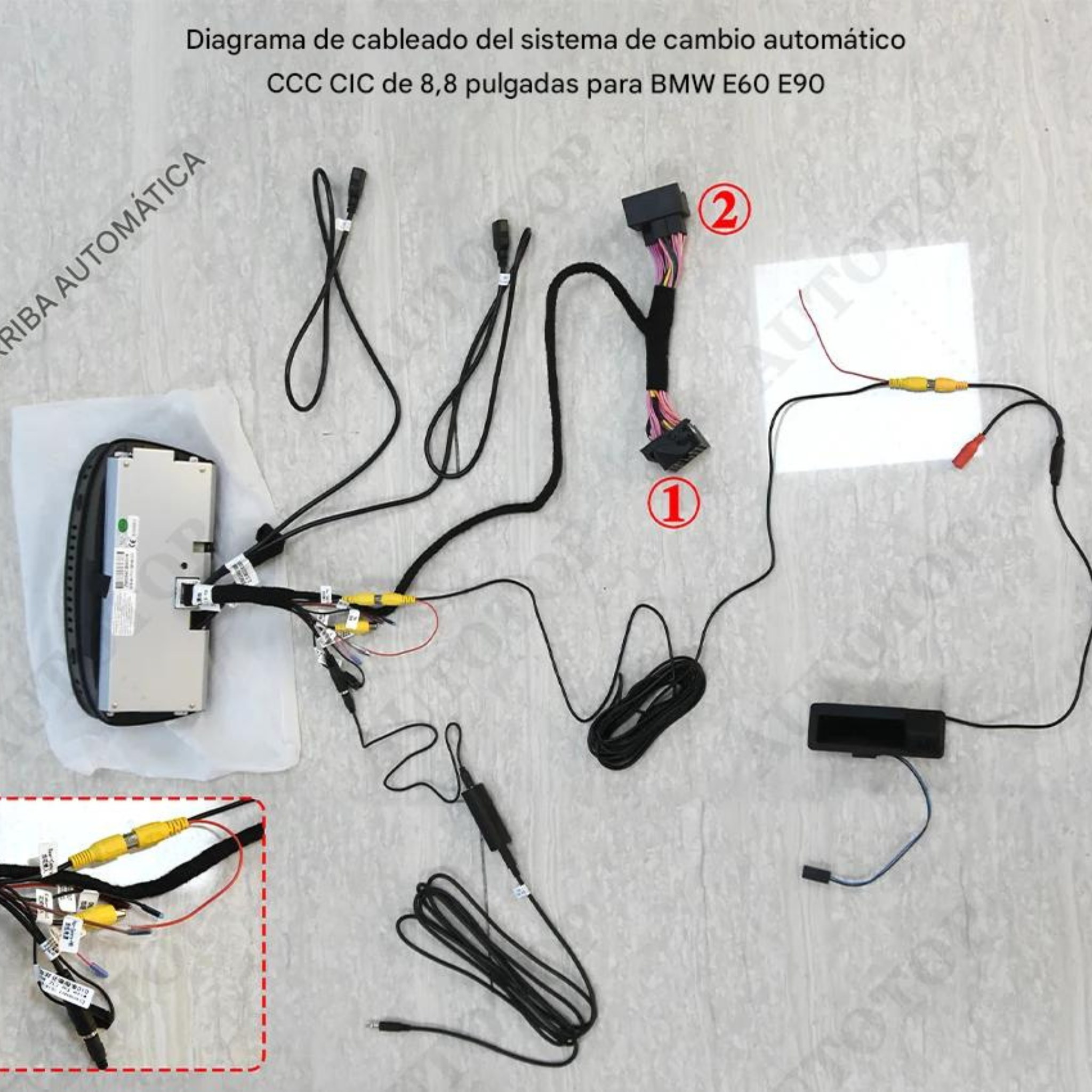 ConnectDrive Pantalla CarPlay y Android Auto BMW Serie 3 E90 — 8,8" HD Wireless CCC CIC