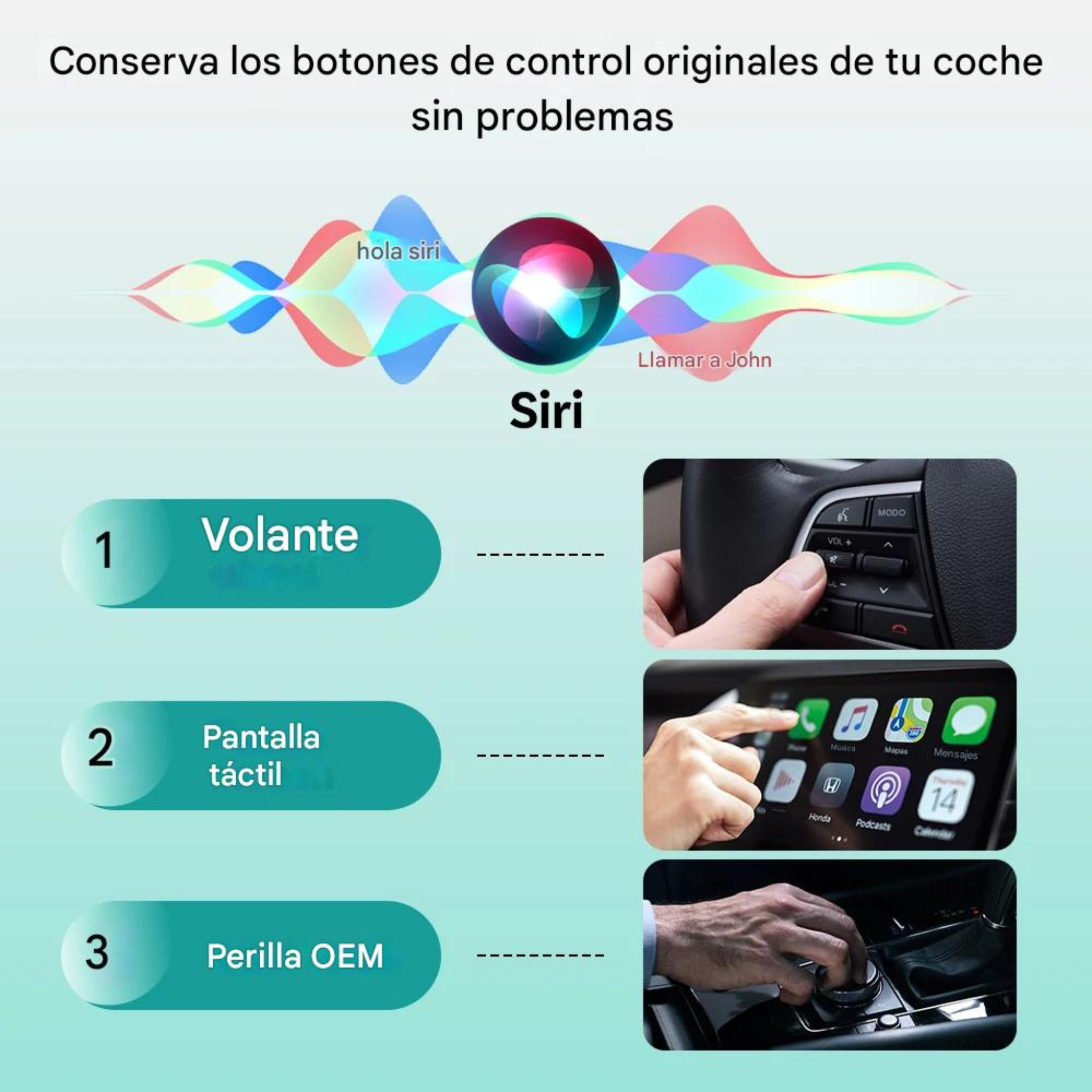 ConnectDrive Mini Adaptador CarPlay Inalámbrico Android Auto Bluetooth 5.0 WiFi 5GHz USB Compacto
