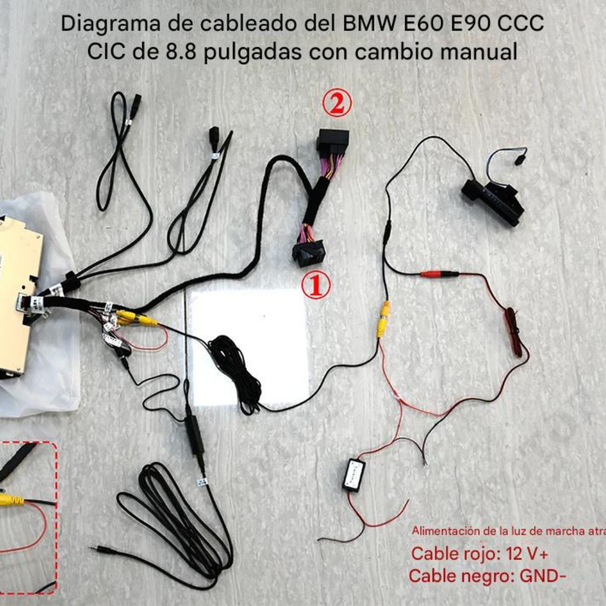 ConnectDrive Pantalla CarPlay y Android Auto BMW Serie 3 E90 — 8,8" HD Wireless CCC CIC