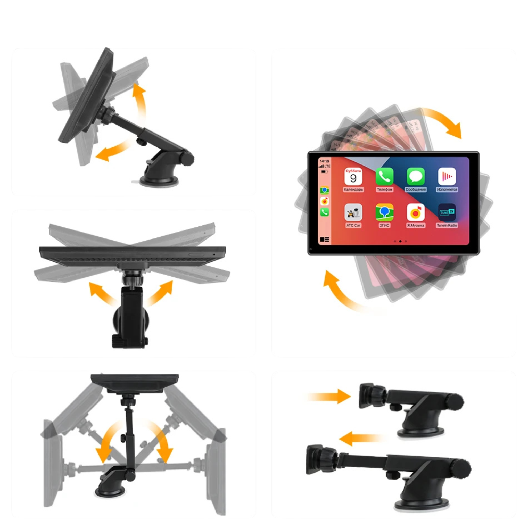 Fijación ventosa 360 grados orientación ajustable parabrisas salpicadero rotación horizontal vertical transferir vehículo adhesivo alternativo mechero
