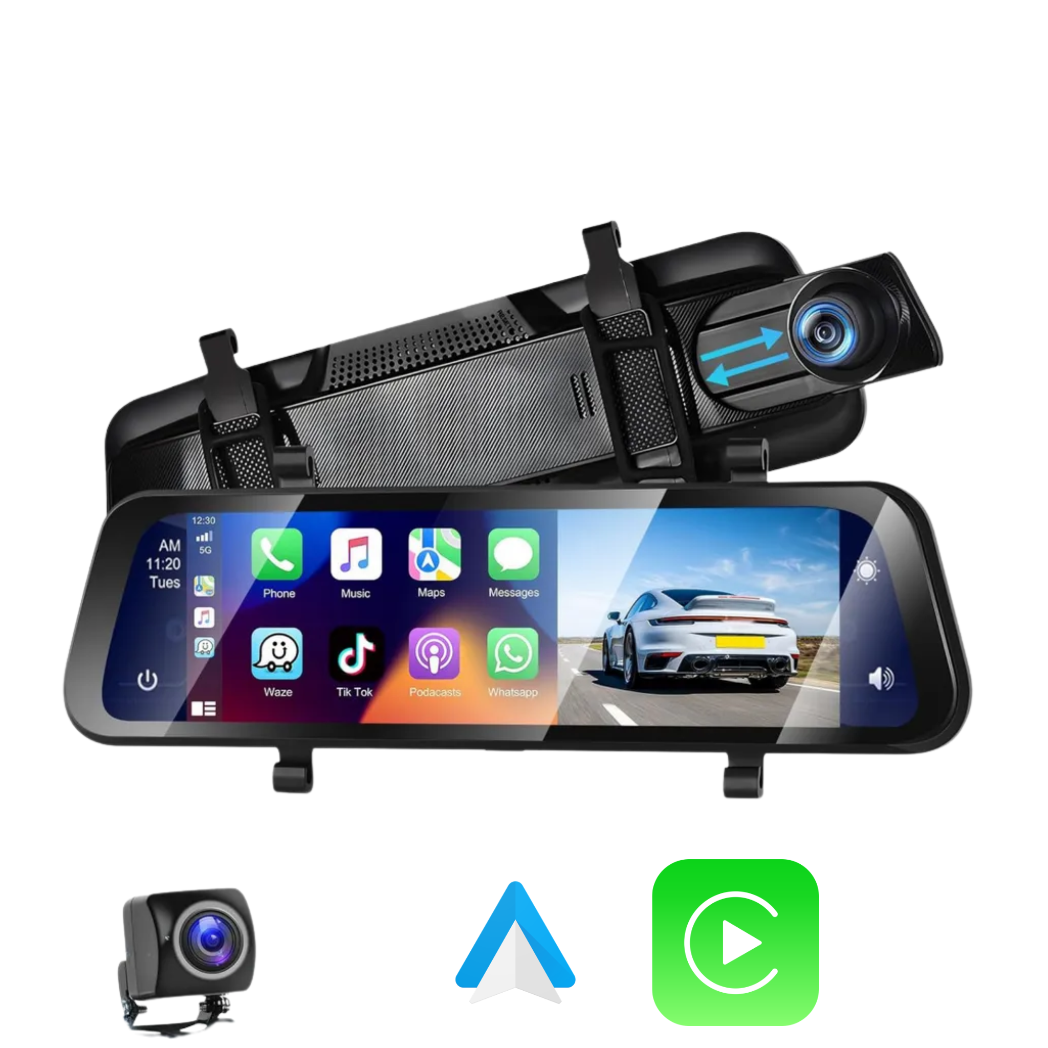 Pantalla táctil IPS 10 pulgadas espejo retrovisor integrado coche salpicadero limpio Imagen principal del producto