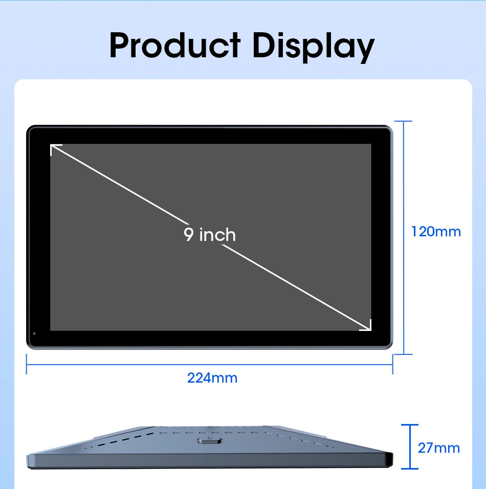 ConnectDrive Pantalla Táctil Coche 7 8 9 Pulgadas CarPlay Android Auto Inalámbrico Bluetooth 5.0 Montaje Magnético 360°